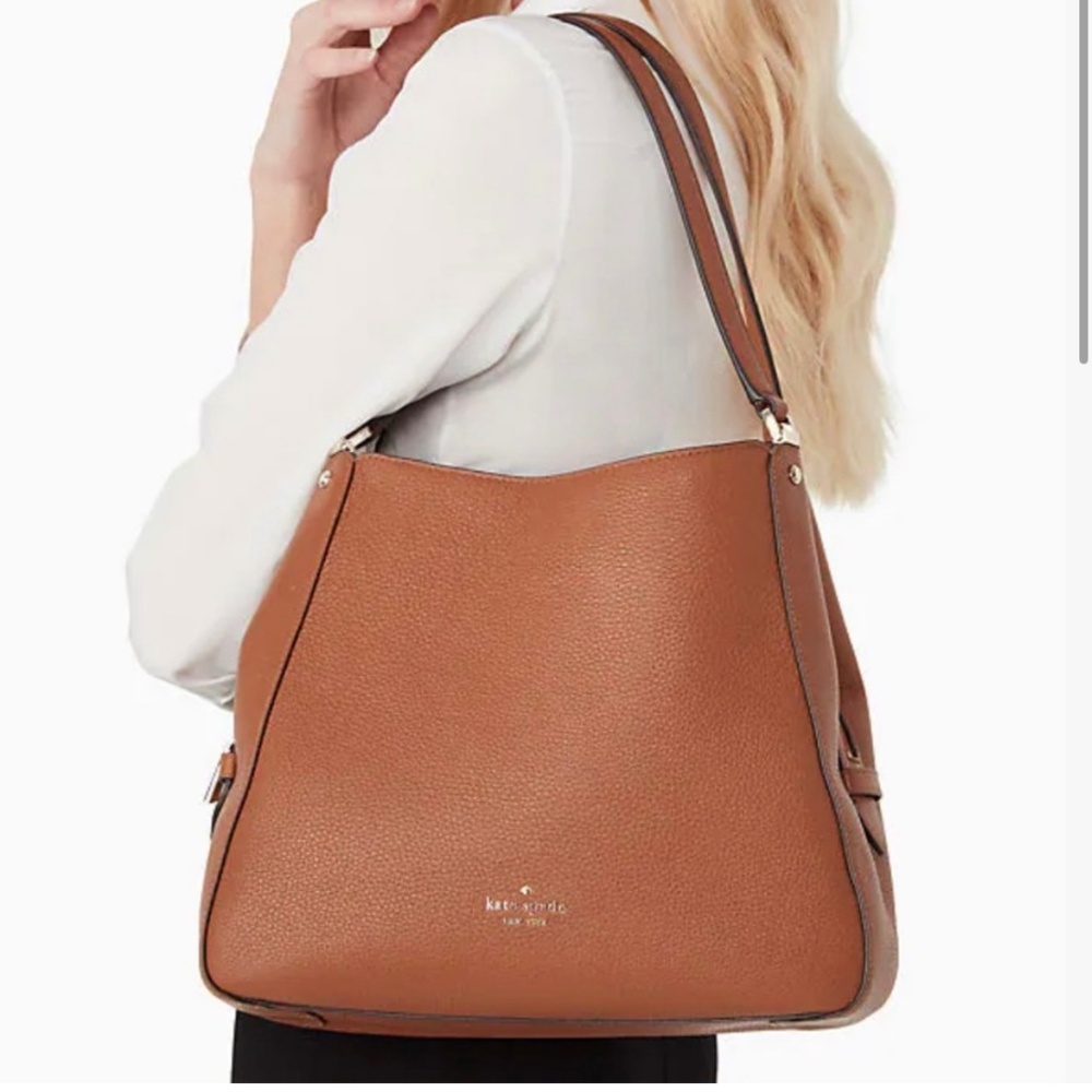 Kate Spade New York  LEILA MEDIUM TRIPLE COMPARTMENT LEATHER BAG
